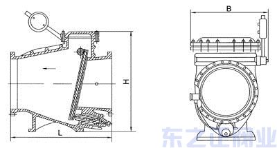 微阻緩閉式止回閥結構圖