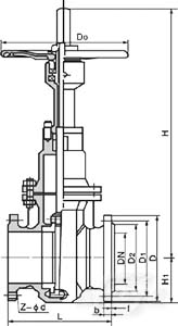 平板閘閥結(jié)構(gòu)圖a