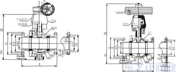 氧氣球閥結構圖
