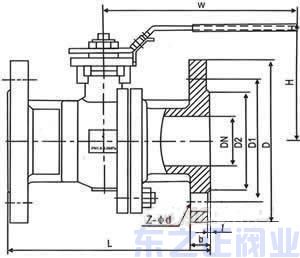 美標球閥結構圖