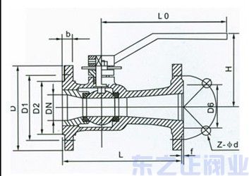 高溫球閥結(jié)構(gòu)圖