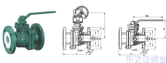 襯氟球閥結(jié)構(gòu)圖