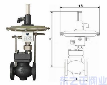 自力式微壓調節閥結構圖