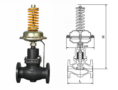 自力式閥前壓力調(diào)節(jié)閥結(jié)構(gòu)圖