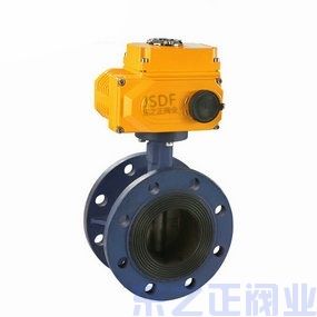 電動法蘭襯膠蝶閥