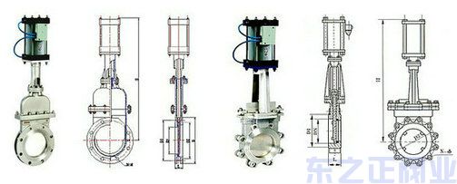 氣動刀閘閥結構圖