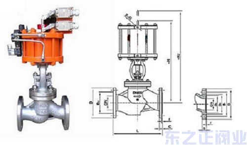 氣動不銹鋼截止閥結(jié)構(gòu)圖