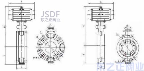 氣動切斷蝶閥結(jié)構(gòu)圖