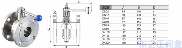 衛(wèi)生級(jí)法蘭蝶閥 水處理不銹鋼法蘭蝶閥結(jié)構(gòu)圖